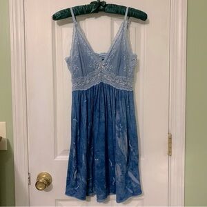 Eberjey Colette Chemise Nightgown Nightie Blue